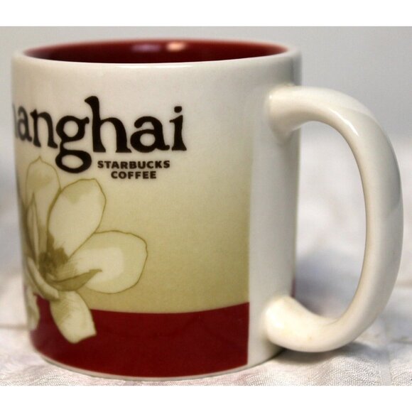 Starbucks Mini Global Icon Mug Shangahi, China Red 3 oz 2010 - Picture 7 of 9